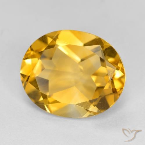 Citrino Dourado Natural 4.10ct, oval, VVS-VS