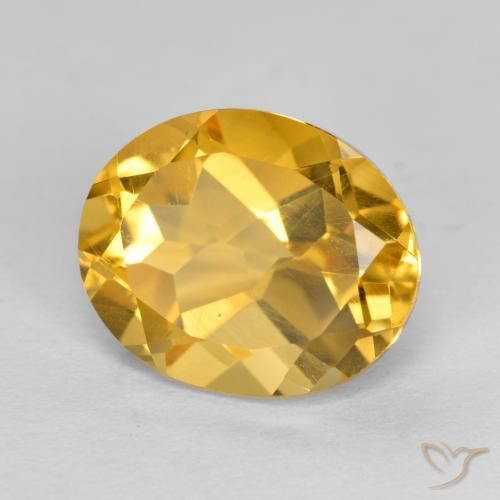 Citrino ouro profundo Natural 3.72ct, oval, VVS-VS