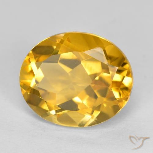 Citrino ouro profundo Natural 4.67ct, oval, VVS-VS