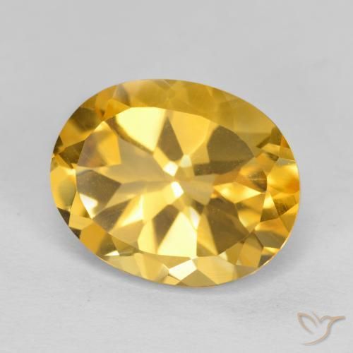 Citrino ouro profundo Natural 3.67ct, oval, VVS-VS