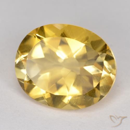 Citrino Dourado médio Natural 4.28ct, oval, VS