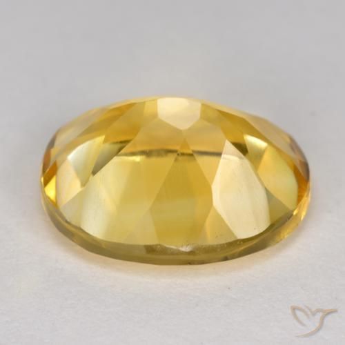 Citrino Dourado médio Natural 4.28ct, oval, VS