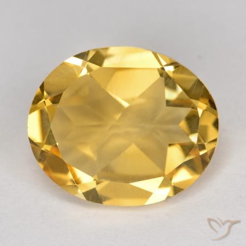 4.08ct Natural Laranja Dourada Citrino, oval, VS