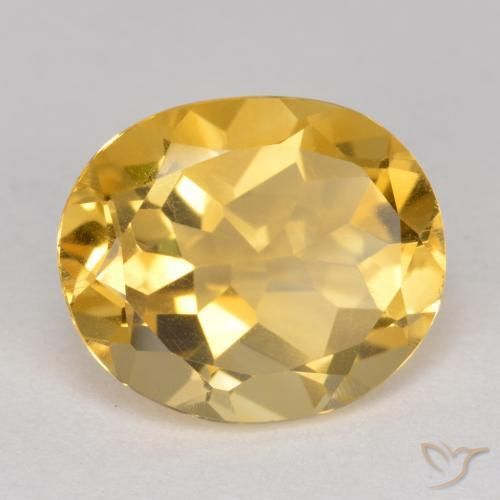 Citrino Laranja Dourada Natural 4.13ct, oval, VS