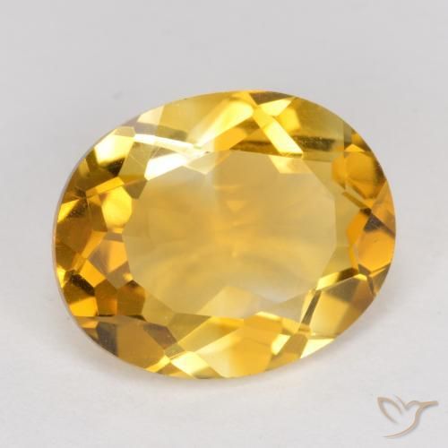 Citrino Laranja Dourado Profundo Natural 4.11ct, oval, VVS-VS