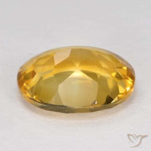 Citrino Laranja Dourado Profundo Natural 4.11ct, oval, VVS-VS