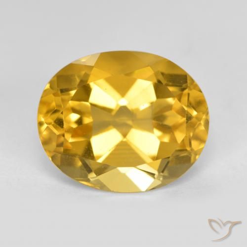 4.76ct Natural Laranja Dourado Profundo Citrino, oval, VS