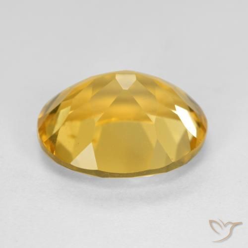 Citrino Laranja Dourado Profundo Natural 4.76ct, oval, VS