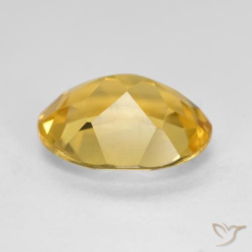 Citrino Laranja Dourada Natural 3.67ct, oval, VS