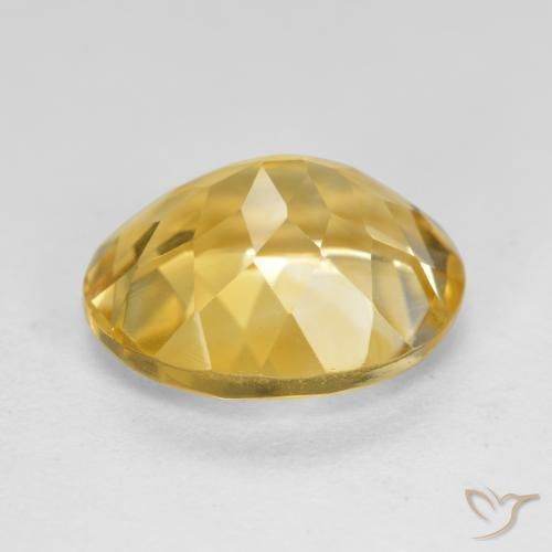 Citrino Dourado médio Natural 4.51ct, oval, VS