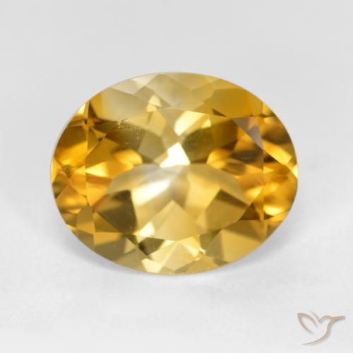 4.18ct Natural ouro profundo Citrino, oval, VVS-VS