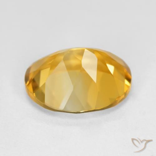 Citrino ouro profundo Natural 4.18ct, oval, VVS-VS