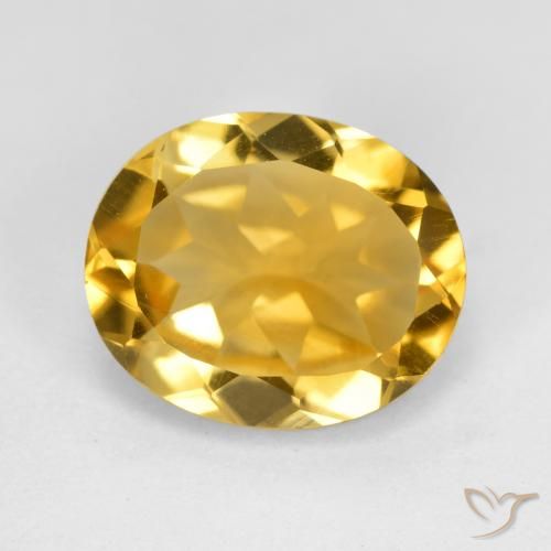 4.34ct Natural ouro profundo Citrino, oval, VVS-VS