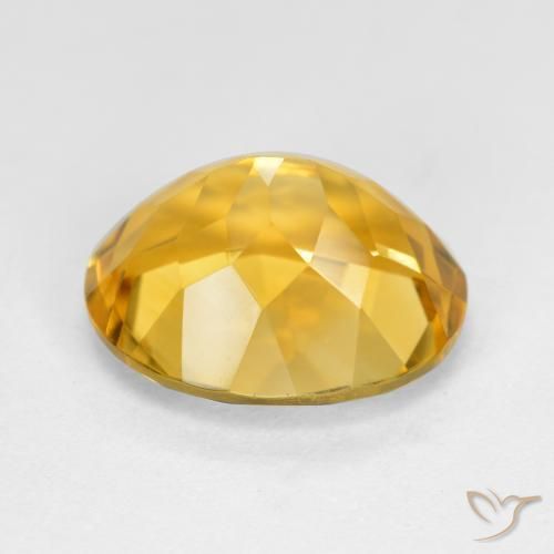 Citrino ouro profundo Natural 4.62ct, oval, VVS-VS