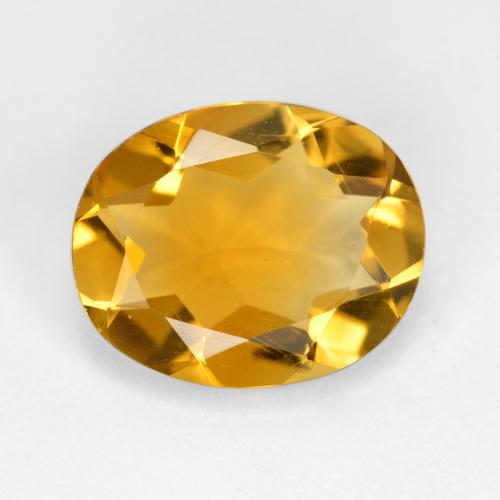 Citrino dourado natural 3,18ct, corte oval, VVS-VS