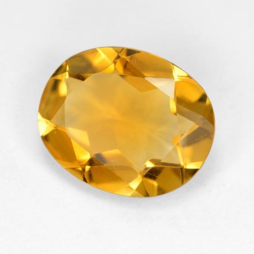 Citrino dourado natural 3,18ct, corte oval, VVS-VS