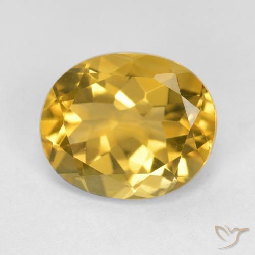 4.32ct Natural Laranja Dourada Citrino, oval, VVS-VS