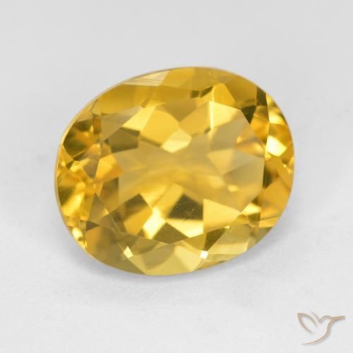 Citrino Laranja Dourada Natural 4.32ct, oval, VVS-VS