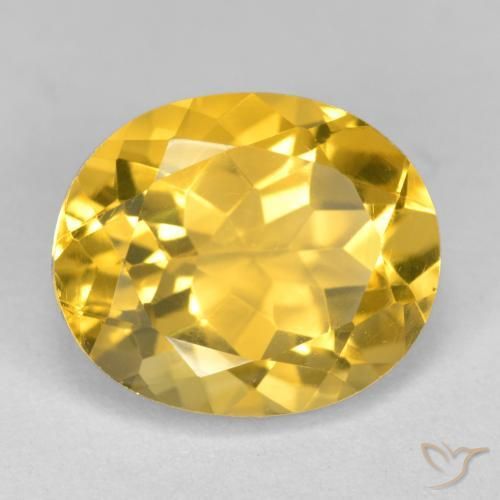 Citrino Dourado Natural 4.40ct, oval, VS