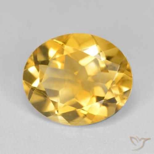4.22ct Natural Laranja Dourada Citrino, oval, VS