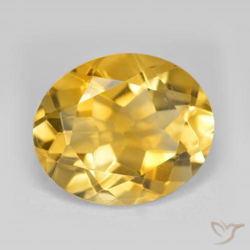 Citrino Laranja Dourada Natural 4.22ct, oval, VS
