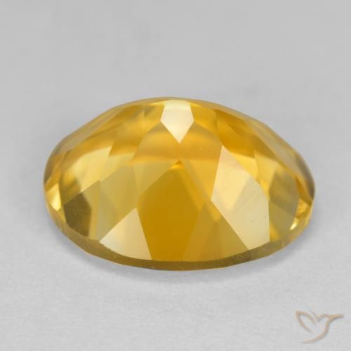 Citrino ouro brilhante Natural 4.35ct, oval, VS