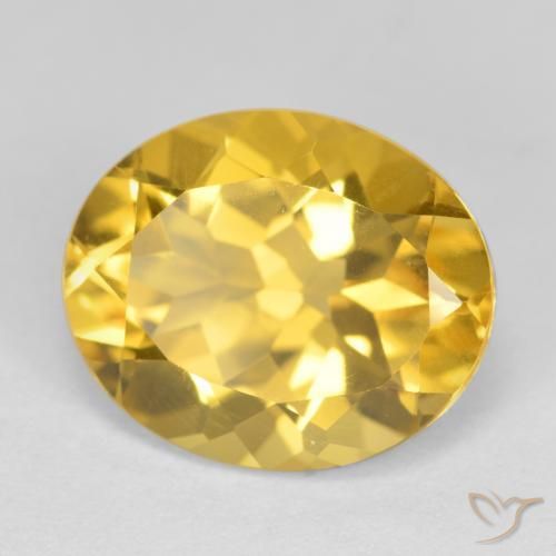 Citrino Laranja Dourada Natural 4.07ct, oval, VS