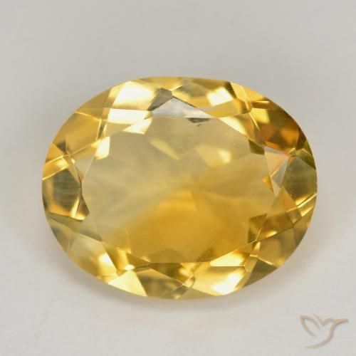 3.42ct Natural Laranja Dourado Profundo Citrino, oval, VS