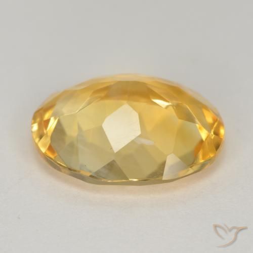 Citrino Laranja Dourado Profundo Natural 3.42ct, oval, VS