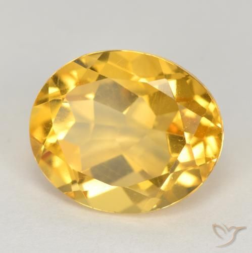 Citrino ouro médio Natural 4.71ct, oval, VS