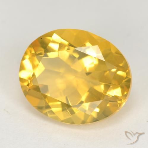 Citrino Dourado Natural 4.29ct, oval, VS