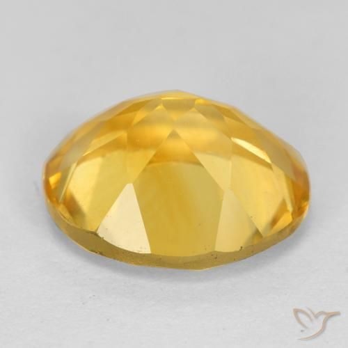 Citrino ouro médio Natural 4.32ct, oval, VS