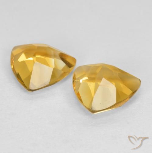 Pedras preciosas de Citrino Laranja Dourada natural de 1.99 ct, Trilhão, VS