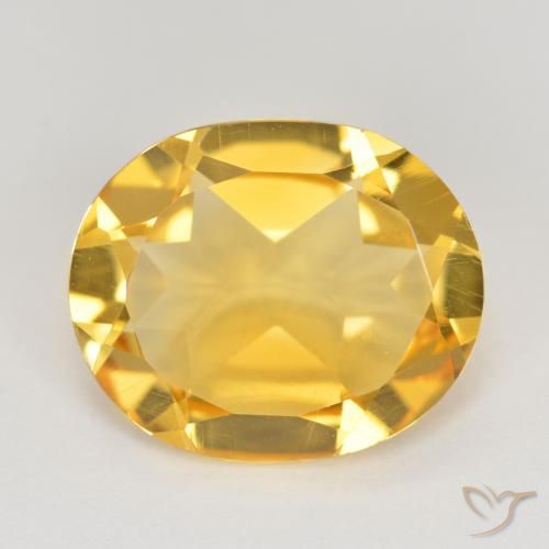 3.44ct Natural ouro médio Citrino, oval, VS