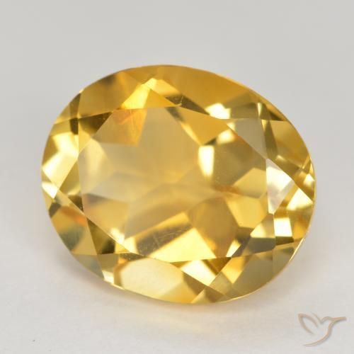 Citrino Dourado médio Natural 4.73ct, oval, VVS-VS