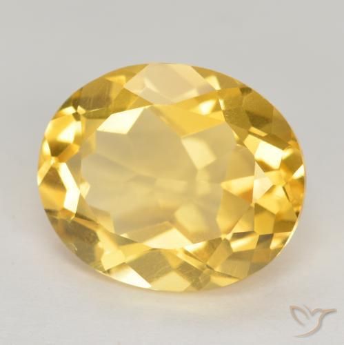 Citrino Dourado Natural 4.57ct, oval, VS