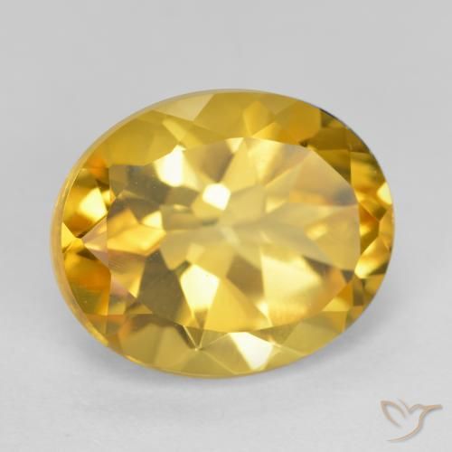 Citrino Dourado Natural 4.90ct, oval, VS