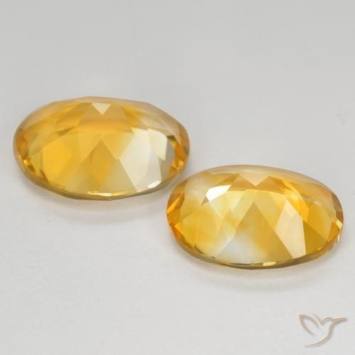 Pedras preciosas de Citrino Laranja Dourado Profundo natural de 7.42 ct, oval, VS