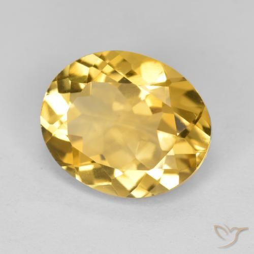 Citrino Laranja Dourada Natural 3.97ct, oval, VS