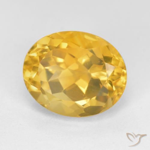 Citrino ouro médio Natural 5.64ct, oval, VVS-VS