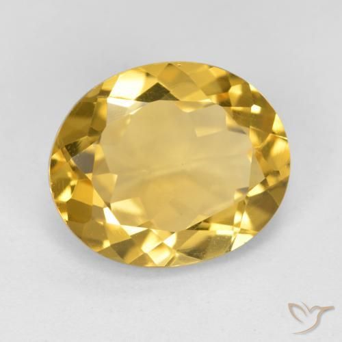 Citrino Ouro Natural 3.89ct, oval, VS