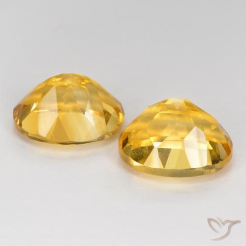 Pedras preciosas de Citrino Laranja Dourada natural de 7.71 ct, oval, VVS-VS