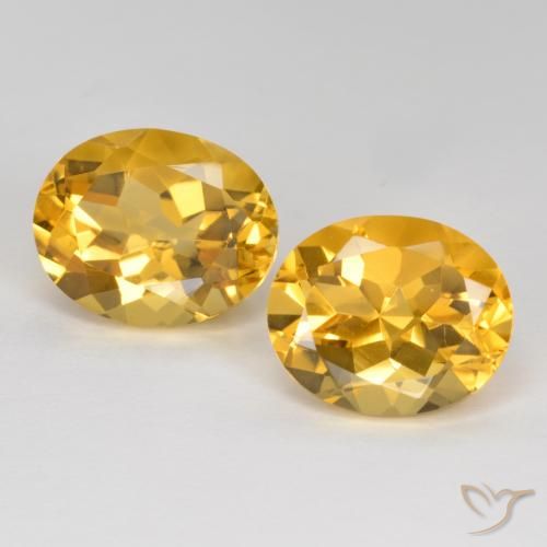 7.66ctw Natural Dourado Médio-escuro Citrino, oval, VVS-VS