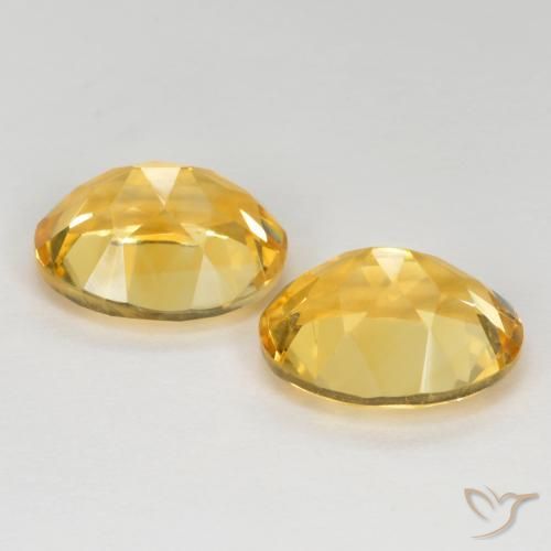 Pedras preciosas de Citrino Dourado médio natural de 6.64 ct, oval, VVS-VS