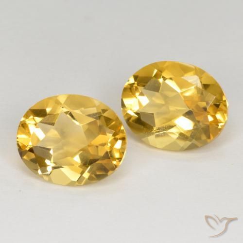 Pedras preciosas de Citrino Dourado médio natural de 6.72 ct, oval, VVS-VS