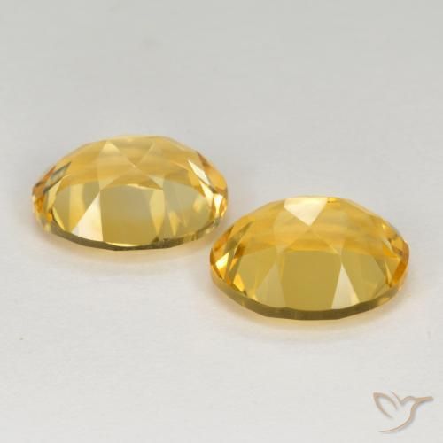 Pedras preciosas de Citrino Dourado médio natural de 6.72 ct, oval, VVS-VS
