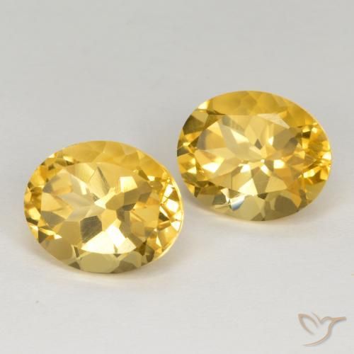 Pedras preciosas de Citrino Laranja Dourada natural de 7.08 ct, Corte Oval, VVS-VS