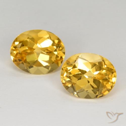 Pedras preciosas de Citrino Laranja Dourada natural de 6.64 ct, oval, VVS-VS