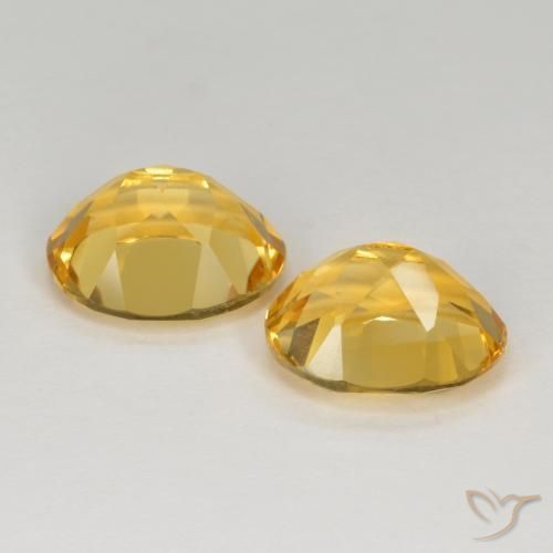 Pedras preciosas de Citrino Laranja Dourada natural de 6.64 ct, oval, VVS-VS