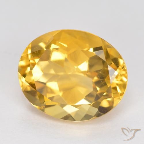 Citrino Dourado médio Natural 3.59ct, oval, VVS-VS